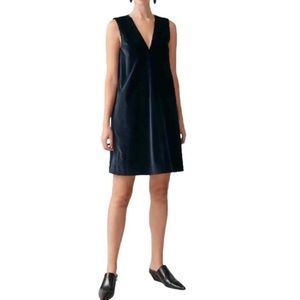 COS V-Neck Velvet Dress